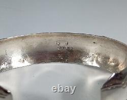Native American Navajo Handmade Kokopelli Cuff/Bracelet Sterling Silver, 12kt GF