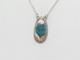 Native American Navajo Handmade Necklace With Sterling Silver And Spiny Turquoise