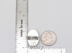 Native American Navajo Handmade Sterling Silver & Azurite Ring Size 6.5