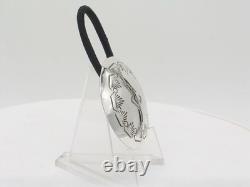 Native American Navajo Handmade Sterling Silver Hair Tie by Jolene Begay