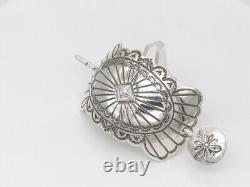 Native American Navajo Handmade Sterling Silver Ponytail Holder