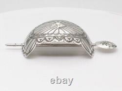 Native American Navajo Handmade Sterling Silver Ponytail Holder