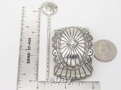 Native American Navajo Handmade Sterling Silver Ponytail Holder