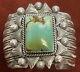Native American Navajo Handmade Sterling Silver Turquoise Design Cuff/bracelet