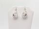 Native American Navajo Handmade Sterling Silver & White Buffalo Post Earrings