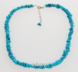 Native American Navajo Handmade Turquoise Nugget Bead Necklace