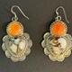 Native American Navajo Heart Wildhorse With Round Orange Spiney Oyster Shell