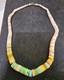 Native American Navajo Heishi Turquoise Shell Sterling Silvr Ball Clasp Necklace