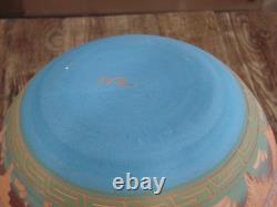 Native American Navajo Indian Hand Etched & Hand Painted Pottery Charlie