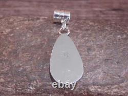 Native American Navajo Indian Sterling Silver & Spiny Oyster Pendant by Yazzie