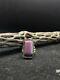 Native American Navajo Lavender Lepidolite Sterling Silver Ring Size 7.75