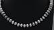 Native American Navajo Leo Harvey Lh Sterling Pearl Bead 32 Necklace 117.3 Gr