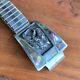Native American Navajo M. C. Horse Sterling Silver Mother Of Pearl Watch Bracelet