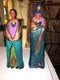 Native American Navajo Man Woman Southwest Couple Handpainted Sittre Mold Pair