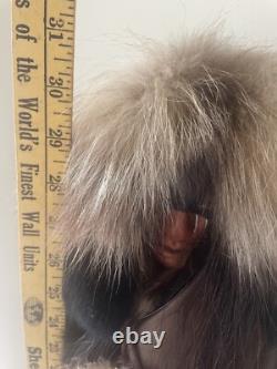 Native American Navajo Medicine Man Figure Handmade 30 inches Vintage