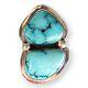 Native American Navajo Melvin Francis Turquoise Large Statement Ring Size 7
