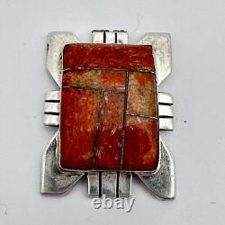 Native American Navajo P Sanchez Sterling Silver Oyster Channel Inlay Finding