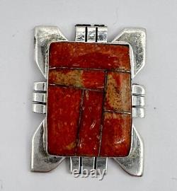Native American Navajo P Sanchez Sterling Silver Oyster Channel Inlay Finding
