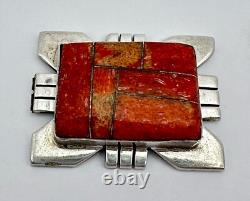 Native American Navajo P Sanchez Sterling Silver Oyster Channel Inlay Finding