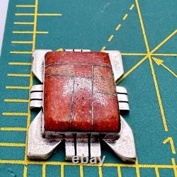 Native American Navajo P Sanchez Sterling Silver Oyster Channel Inlay Finding