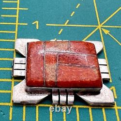 Native American Navajo P Sanchez Sterling Silver Oyster Channel Inlay Finding