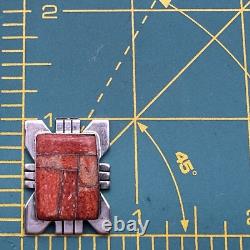 Native American Navajo P Sanchez Sterling Silver Oyster Channel Inlay Finding