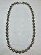 Native American Navajo Pearls 26 Sterling Silver Bench Bead Necklace 108 Gram