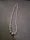 Native American Navajo Pearls Graduated Sterling Silver Bead Necklace 26.5