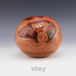 Native American Navajo Pottery Bowl By Irene & Ken White