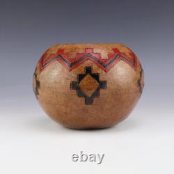 Native American Navajo Pottery Bowl By Roy Stewart