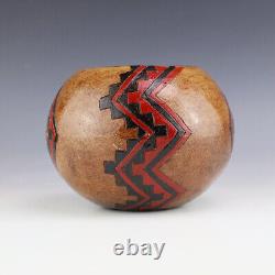 Native American Navajo Pottery Bowl By Roy Stewart