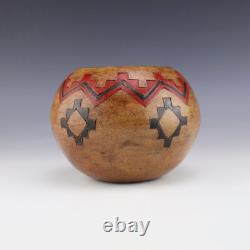 Native American Navajo Pottery Bowl By Roy Stewart