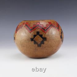 Native American Navajo Pottery Bowl By Roy Stewart