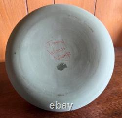 Native American Navajo Pottery Vase Signed Jimmy Woods