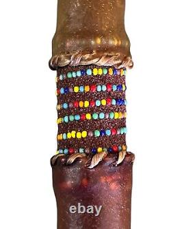 Native American Navajo Rawhide Turtle 13 Ceremonial Rattle By Larry Cly