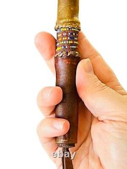 Native American Navajo Rawhide Turtle 13 Ceremonial Rattle By Larry Cly