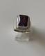 Native American Navajo Ronnie Willie Sterling Silver / Amethyst Ring Size 6