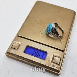 Native American Navajo Sadie Randolph Sleeping Beauty Turquoise Ring Mens 9.5