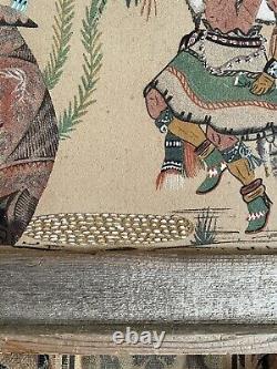 Native American Navajo Sand Painting Art Spirit Dancer Signed By J Begay