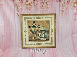 Native American Navajo Sandpainting River Thunder Kachina Signed James Cambridge