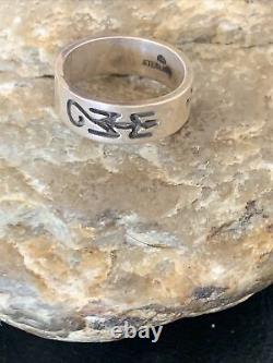 Native American Navajo Stamped Sterling Silver Pueblo Ring Size 7 11979