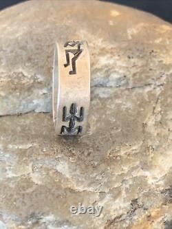 Native American Navajo Stamped Sterling Silver Pueblo Ring Size 7 11979