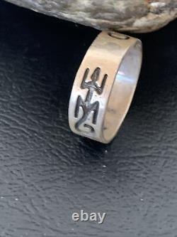 Native American Navajo Stamped Sterling Silver Pueblo Ring Size 7 11979
