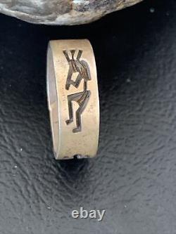 Native American Navajo Stamped Sterling Silver Pueblo Ring Size 7 11979