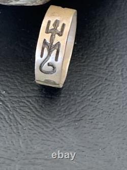 Native American Navajo Stamped Sterling Silver Pueblo Ring Size 7 11979