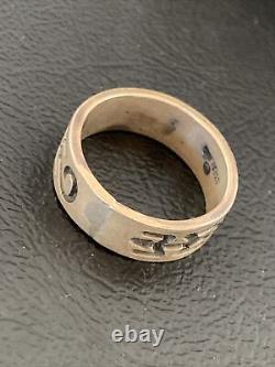 Native American Navajo Stamped Sterling Silver Pueblo Ring Size 7 11979