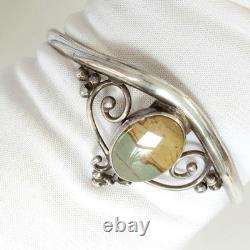 Native American Navajo Sterling Oval Jasper Cuff Bracelet / Navajo Silver Cuff Native American Navajo Sterling Oval Jasper Cuff Bracelet / Navajo Silver Cuff