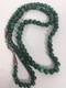 Native American Navajo Sterling Silver 925 Graduated Malachite Beads Necklace
