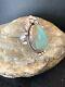 Native American Navajo Sterling Silver Blue Turquoise #8 Ring Size 9.5 00669