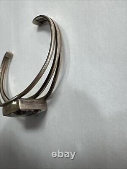 Native American Navajo Sterling Silver Cuff Bracelet G. Jim Free Shipping